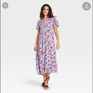 Knox Rose- Size X-Small Purple Floral Dress